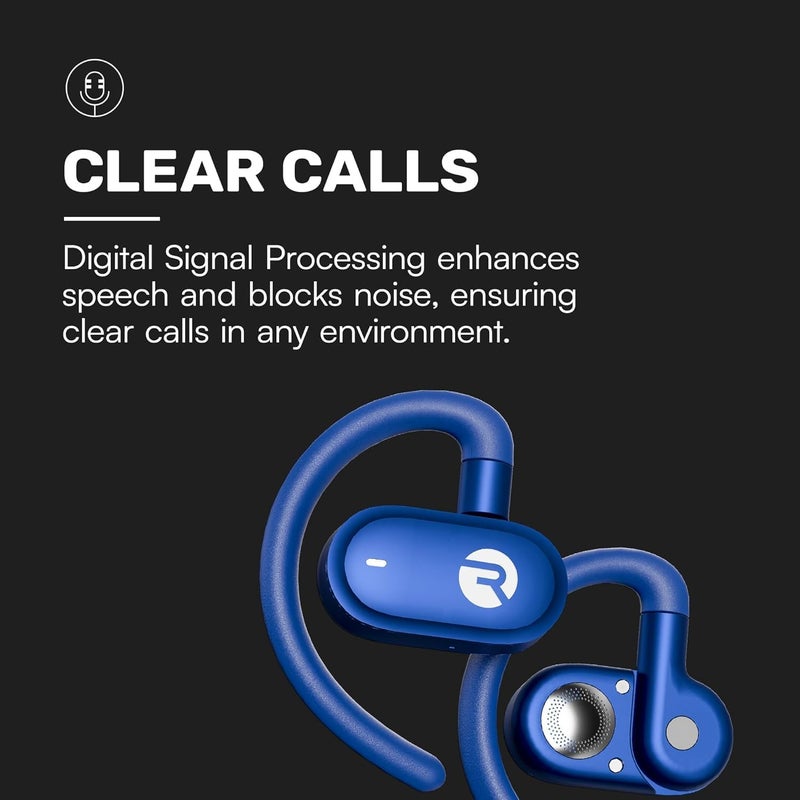 Raycon Fitness Open Earbuds – True Wireless Open Ear Bluetooth Headphones, Hook Design, IPX5 Water Resistant, 40 Hours of Battery Life (Mint) - Image 5
